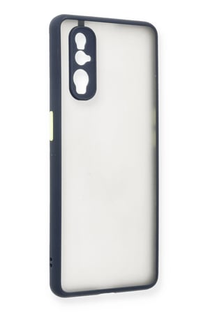 Uray store Oppo Find X2 Kılıf Montreal Silikon Kapak - Lacivert