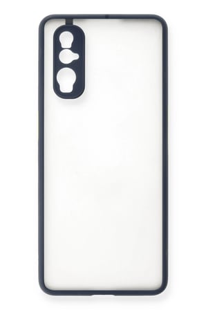 Uray store Oppo Find X2 Kılıf Montreal Silikon Kapak - Lacivert