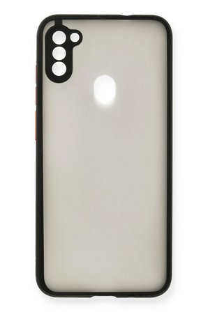 Uray store Samsung Galaxy A11 Kılıf Montreal Silikon Kapak - Siyah