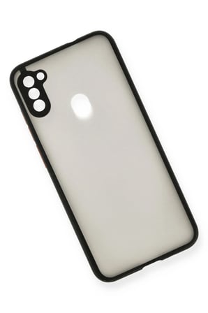 Uray store Samsung Galaxy A11 Kılıf Montreal Silikon Kapak - Siyah