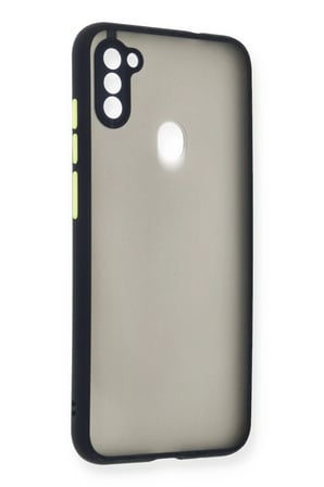 Uray store Samsung Galaxy A11 Kılıf Montreal Silikon Kapak - Lacivert