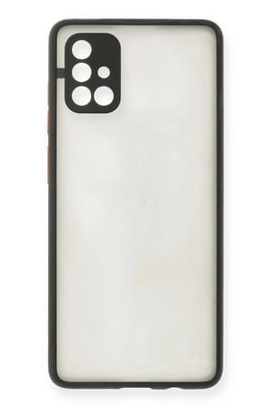 Uray store Samsung Galaxy A71 Kılıf Montreal Silikon Kapak - Siyah