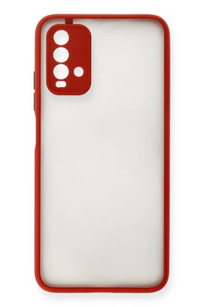 Uray store Xiaomi Redmi 9T Kılıf Montreal Silikon Kapak - Kırmızı