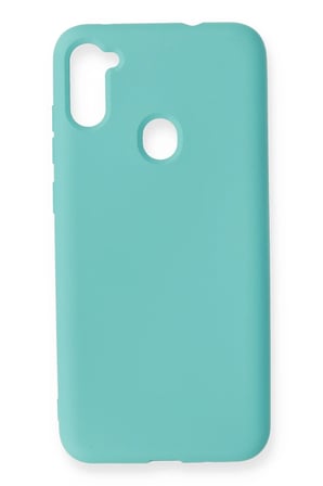 Uray store Samsung Galaxy A11 Kılıf Nano içi Kadife Silikon - Turkuaz