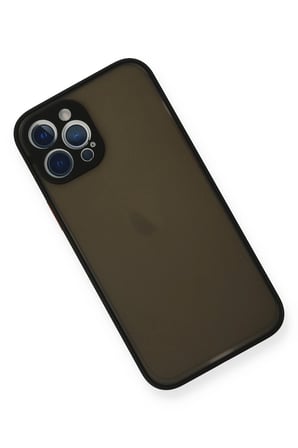 Uray store Apple iPhone 12 Pro Max Kılıf Montreal Silikon Kapak - Siyah