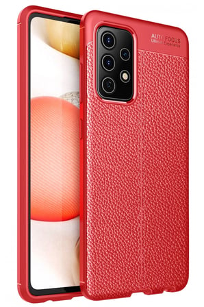 Uray store Samsung Galaxy A72 Kılıf Auto Focus Kapak - Kırmızı
