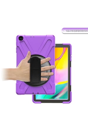 Uray store Samsung Galaxy T510 Tab A 10.1 Kılıf Amazing Tablet Kapak - Mor