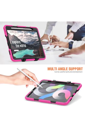 Uray store Apple iPad Pro 11 (2020) Kılıf Griffin Tablet Kapak - Pembe