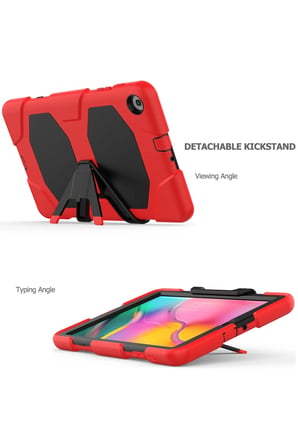 Uray store Samsung Galaxy T510 Tab A 10.1 Kılıf Griffin Tablet Kapak - Kırmızı