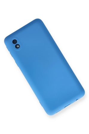 Uray store Samsung Galaxy A01 Core Kılıf Nano içi Kadife Silikon - Mavi