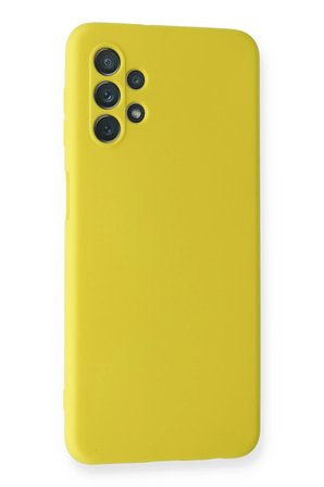 Uray store Samsung Galaxy A52 Kılıf Nano içi Kadife Silikon - Sarı