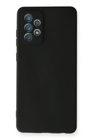 Uray store Samsung Galaxy A72 Kılıf Nano içi Kadife Silikon - Siyah