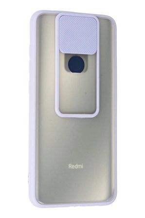 Uray store Xiaomi Redmi Note 9 Kılıf Palm Buzlu Kamera Sürgülü Silikon - Lila