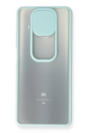 Uray store Xiaomi Mi 10T Lite Kılıf Palm Buzlu Kamera Sürgülü Silikon - Turkuaz
