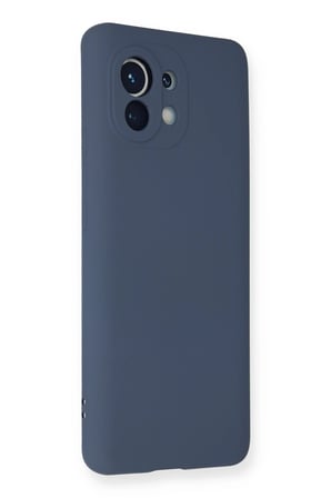 Uray store Xiaomi Mi 11 Kılıf Nano içi Kadife Silikon - Gri