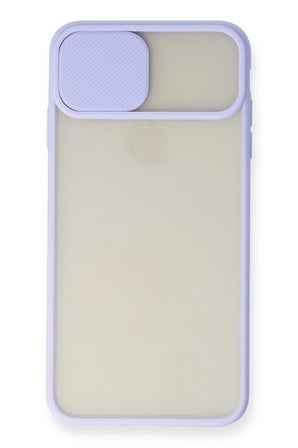 Uray store Apple iPhone XS Max Kılıf Palm Buzlu Kamera Sürgülü Silikon - Lila