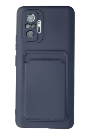 Uray store Xiaomi Redmi Note 10 Pro Kılıf Kelvin Kartvizitli Silikon - Lacivert