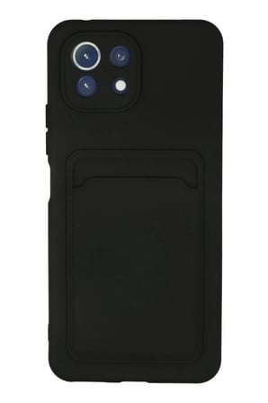 Uray store Xiaomi Mi 11 Kılıf Kelvin Kartvizitli Silikon - Siyah