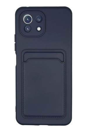 Uray store Xiaomi Mi 11 Kılıf Kelvin Kartvizitli Silikon - Lacivert