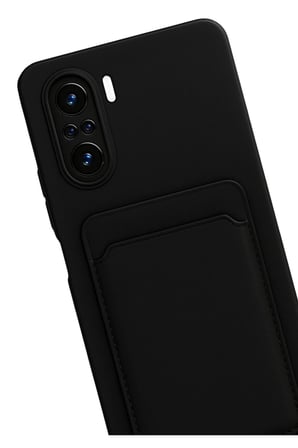 Uray store Xiaomi Mi 11i Kılıf Kelvin Kartvizitli Silikon - Siyah