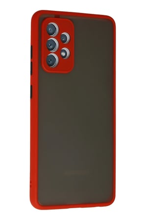 Uray store Samsung Galaxy A72 Kılıf Montreal Silikon Kapak - Kırmızı