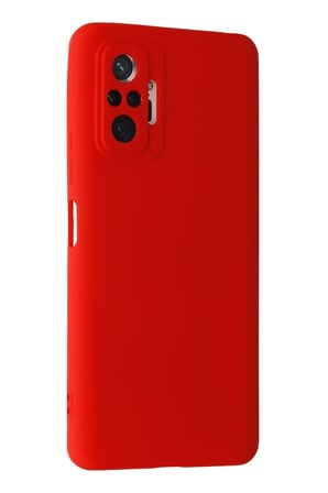Uray store Xiaomi Redmi Note 10 Pro Kılıf Nano içi Kadife Silikon - Kırmızı