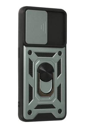 Uray store Oppo A74 4G Kılıf Pars Lens Yüzüklü Silikon - Yeşil