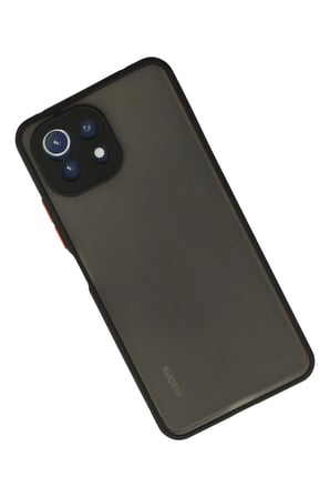 Uray store Xiaomi Mİ 11 Lite Kılıf Montreal Silikon Kapak - Siyah