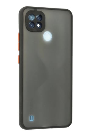 Uray store Realme C21 Kılıf Montreal Silikon Kapak - Siyah