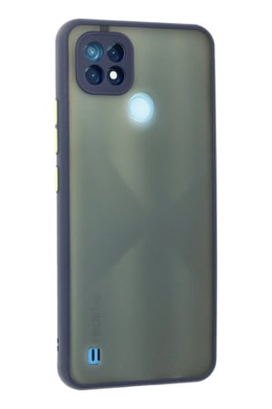 Uray store Realme C21 Kılıf Montreal Silikon Kapak - Lacivert