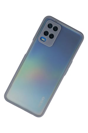 Uray store Oppo A54 4G Kılıf Montreal Silikon Kapak - Gri