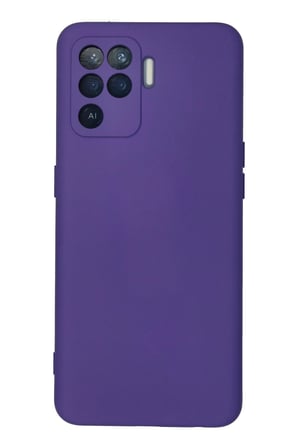 Uray store Oppo Reno 5 Lite Kılıf Nano içi Kadife Silikon - Mor