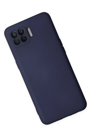 Uray store Oppo Reno 4 Lite Kılıf Nano içi Kadife Silikon - Lacivert