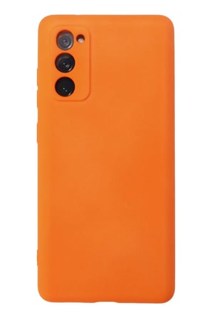 Uray store Samsung Galaxy S20 FE Kılıf Nano içi Kadife Silikon - Turuncu