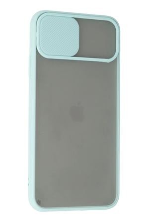 Uray store Apple iPhone 11 Pro Max Kılıf Palm Buzlu Kamera Sürgülü Silikon - Turkuaz