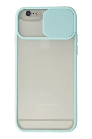 Uray store Apple iPhone 6 Kılıf Palm Buzlu Kamera Sürgülü Silikon - Turkuaz