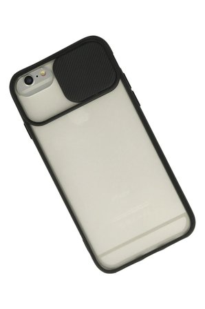 Uray store Apple iPhone 6 Plus Kılıf Palm Buzlu Kamera Sürgülü Silikon - Siyah