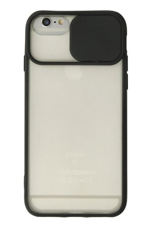 Uray store Apple iPhone 6 Plus Kılıf Palm Buzlu Kamera Sürgülü Silikon - Siyah