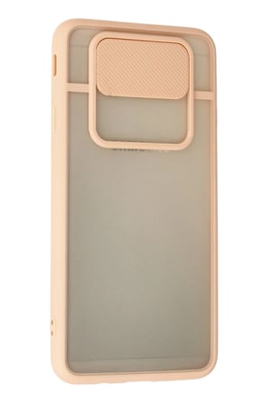 Uray store Samsung Galaxy J7 Prime Kılıf Palm Buzlu Kamera Sürgülü Silikon - Pembe