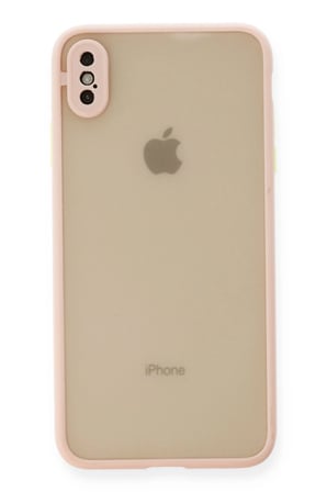 Uray store Apple iPhone XS Max Kılıf Montreal Silikon Kapak - Pembe