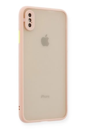 Uray store Apple iPhone X Kılıf Montreal Silikon Kapak - Pembe