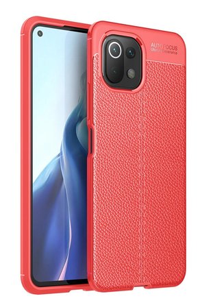 Uray store Xiaomi Mİ 11 Lite Kılıf Auto Focus Kapak - Kırmızı