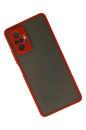 Uray store Xiaomi Redmi Note 10 Pro Kılıf Montreal Silikon Kapak - Kırmızı