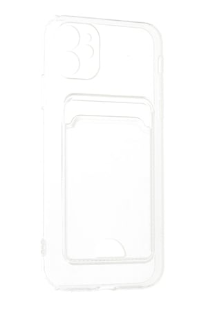 Uray store Apple iPhone 11 Kılıf Kart Şeffaf Silikon - Şeffaf