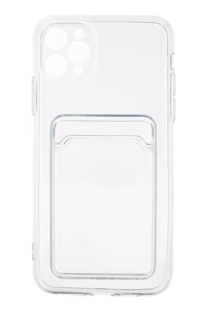 Uray store Apple iPhone 11 Pro Max Kılıf Kart Şeffaf Silikon - Şeffaf