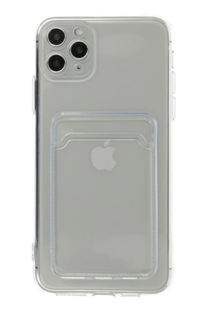 Uray store Apple iPhone 11 Pro Max Kılıf Kart Şeffaf Silikon - Şeffaf