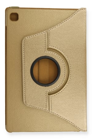 Uray store Samsung Galaxy T500 Tab A7 10.4 Kılıf 360 Tablet Deri Kılıf - Gold