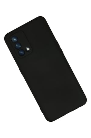 Uray store Oppo A74 4G Kılıf Nano içi Kadife Silikon - Siyah