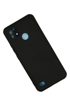 Uray store Realme C21 Kılıf Nano içi Kadife Silikon - Siyah