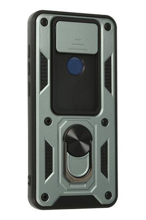 Uray store Xiaomi Redmi Note 9 Kılıf Pars Lens Yüzüklü Silikon - Yeşil